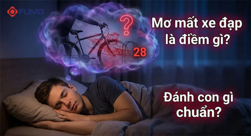 Mơ thấy mất xe đạp có thể gợi ý sự thiếu động lực, kế hoạch nhỏ bị trì hoãn hoặc cảm giác nhớ về một giai đoạn cũ.